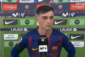 有点小插曲！佩德里赛后采访一度中途跑走，以参加德容的纪念仪式