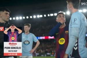 当选MVP！佩德里本场13丢失球权+12对抗5成功 2解围2拦截3抢断