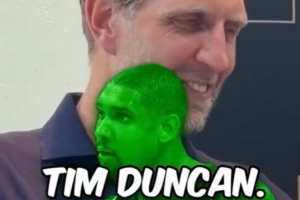 诺维茨基玩球员二选一快问快答 在邓肯和杜兰特之间选了邓肯